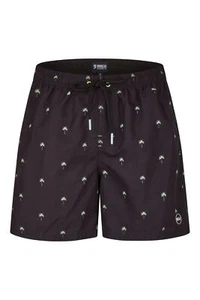 HAPPY SHORTS Herren Badeshort Strandshort Kleine Palme Schwarz S - XXL - Bild 1 von 5