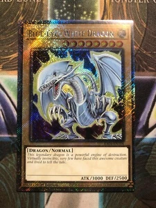 * BLUE-EYES WHITE DRAGON * 1ST EDITION PLATINUM SECRET RARE RA04-EN108 YUGIOH! - Picture 1 of 1