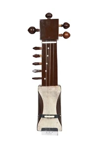 Traditional Jogi Sarangi – Handcrafted Rajasthani Folk Instrument Brown Color - Picture 1 of 6