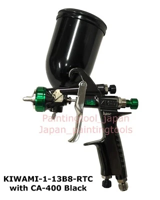 ANEST IWATA KIWAMI-1-13B8-RTC Limited Black chrome body spray gun with Black cup - Image 1 of 4
