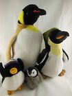 Penguins Plush Lot 14" 10" 5" 3.5" Dakin Folkmanis & Untagged Emperor Baby Etc.