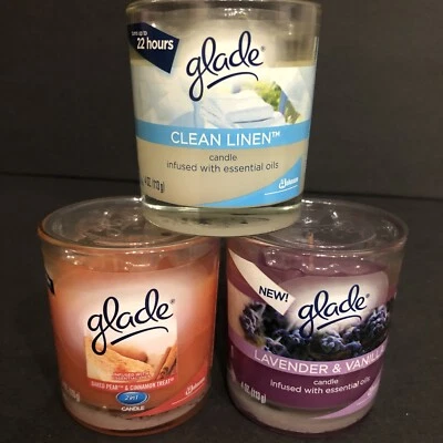 Glade Candles 4oz Set of 3 - Image 1 of 4