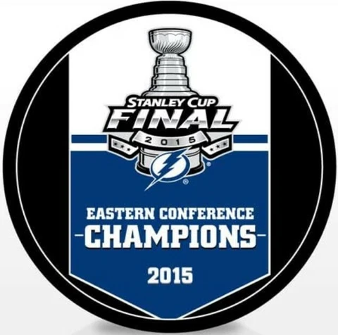 Tampa Bay Lightning 2015 NHL Eastern Conference Finals Champions Hockey Puck Cover