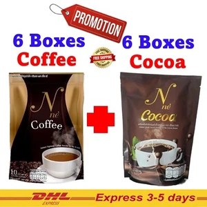 12x N Ne' Coffee Instant Espresso Coffee + N Ne Cocoa Weight Control Fat Burns - Picture 1 of 24