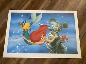 Walt Disney World Ariel lithograph exclusive to WDW Yellow shoes group - Picture 1 of 1