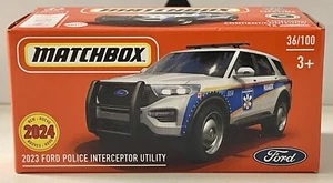 MATCHBOX 2024 POWER GRAB - 2023 FORD POLICE INTERCEPTOR UTILITY - #36/100 - Picture 1 of 2