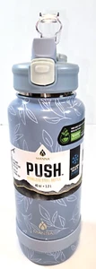 Manna Push 40 OZ . Stainless Steel Bottle with Handle Denim *NWT* - Picture 1 of 8