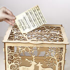 Diy Wooden Flower Wedding Supplies Business Card Box Sign-In Box Wooden UK