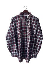 vintage five brother dakota plaid flannel shirt mens size 3XL NOS NWT 80s USA