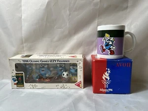 1996 Atlanta Olympic Games Izzy Figurines & Avalon Izzy Mug CIB - Picture 1 of 4