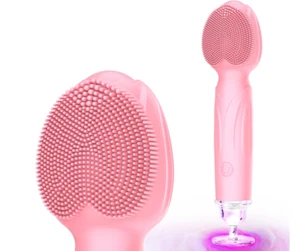 sonic facial cleansing brush face scrubber waterproof face massage rechargeable - Picture 1 of 6
