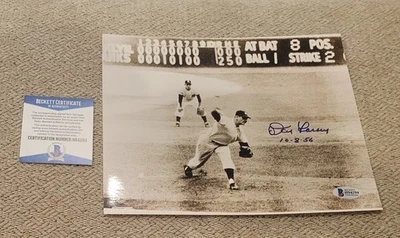 Don Larsen New York Yankees 8x10 AUTÓGRAFO BAS Beckett certificado de autenticidad Foto 1 de 2