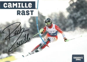 CAMILLE RAST  ( SUI ) - SKIALPIN;   Originalautogramm - Bild 1 von 1