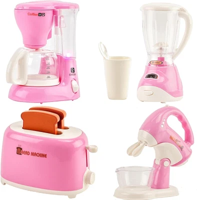 Cucina Giocattolo per Bambini,Con Tostapane Macchina Da Caffè Frullatore Spremia - Immagine 1 di 4