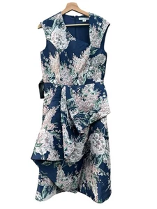 Kay Unger Formal Dress Size 10 Metallic Floral NEW NWT $378 - Picture 1 of 14