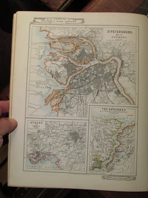 1908 REFERENCE ATLAS OF THE WORLD POLITICAL & PHYSICAL 128 COL PLTS by FORSYTH ^ - Image 1 of 4