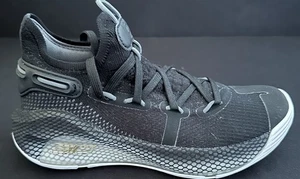 Under Armour Steph Curry 6 Team Black Gold Metallic Men Sz 4 New 3022893-008 - Picture 1 of 5