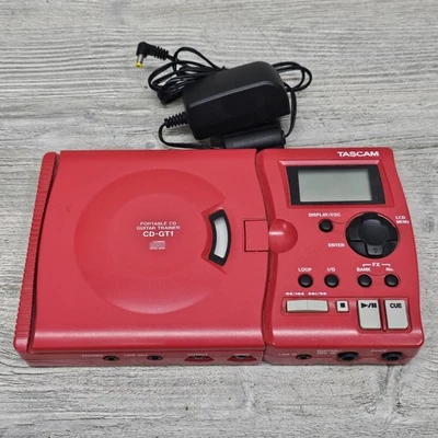 TASCAM Portable CD Guitar Trainer CD-GT1 Player & Aftermarket Power Cord Works - Image 1 of 4