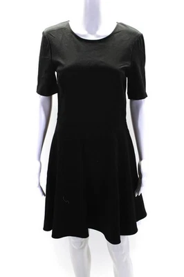 Vestido de mujer Three Dots manga corta hasta la rodilla línea A negro talla mediana Foto 1 de 4