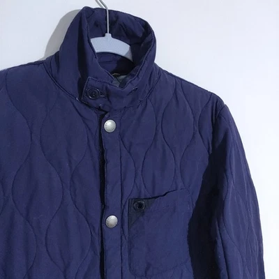 Barbour Renlow Quilt Lightweight Jacket Mens Size Small Navy Blue Summer Coat - Image 1 of 4