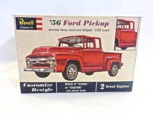 Revell '56 Ford Pickup Stock oder Custom 1/25 Modellbausatz H-1283;198 teilgebaut - Bild 1 von 10