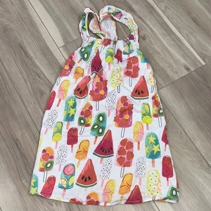 Hatley ice cream print summer dress size 7 - Picture 1 of 5