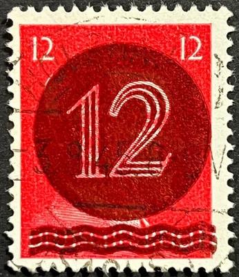 GERMANY 1945 West Saxony Holzhausen, Post War II Local, Michel A III, Expertized - Image 1 of 3