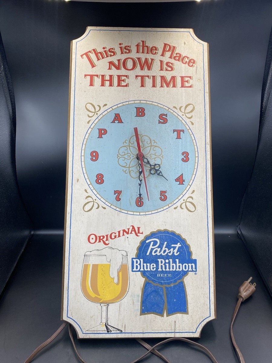 Pabst Blue Ribbon 振り子時計 壁掛け時計 ビンテージ パブスト Pabst Blue Ribbon 振り子時計 壁掛け時計 ビンテージ パブスト