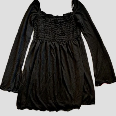 Новый с TagsY2K Younique черный крой и расклешенный Juniors длинным рукавом Rouge Топ - Изображение 1 из 4