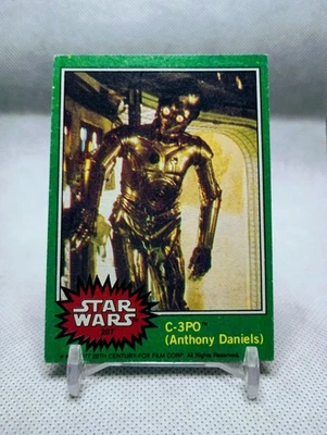 1977 Topps Star Wars Anthony Daniels C-3PO #207 Corrected Version Good Condition - Image 1 of 2