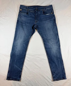 G Star Raw Herren 33x26,5 Jeans D-Staq 5 Pocket Slim Blau Jeans Button Fly Street - Bild 1 von 24