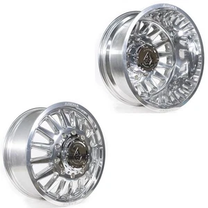 22x8.25 Arena A110 Rival Pol 05-UP FORD 19-UP DODGE DUALLY Wheels 8x200 Set of 6 - Picture 1 of 5