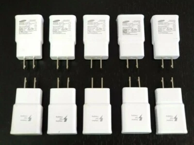 Bloque de carga rápida adaptable Samsung Galaxy OEM cargador de viaje EP-TA20JWE LOTE-10 Foto 1 de 4