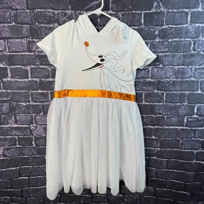 Vestido Pesadilla Antes de Navidad XXL 2X Blanco Tul Cero Perro Capucha Foto 1 de 4