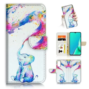 ( For Vivo Y01 ) Wallet Flip Case Cover AJ23820 Baby Elephant - Photo 1 sur 7