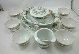 VINTAGE KYOTO CHINA LOT Occupied Japan Regalia Platter Cups Sugar Bowl Creamer - Picture 1 of 12