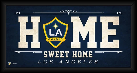 LA Galaxy Framed 10" x 20" Home Sweet Home Collage Cover