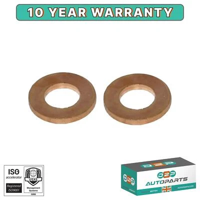 PAIR OF SUMP PLUG WASHERS SEALS FOR BMW CITROEN FORD FREELANDER MAZDA MINI VOLVO - Image 1 of 4