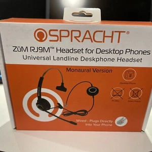 Spracht Headset For Desktop Phones Black ZUMRJ9M  - Picture 1 of 6