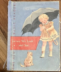 THE NEW BASIC READERS. THE NEW WE LOOK AND SEE, 1951 Scott Foresman - Picture 1 of 3
