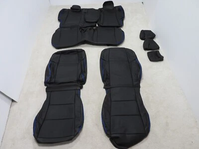 Leather Seat Covers Fits 2017-2019 Toyota Corolla SE Vin #2 Black WR71 - Image 1 of 4