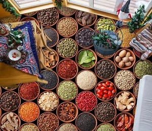 3D Rot Paprika 3025 Boden Wand Wandbilder Wanddruck Abziehbild UK Zoe - Bild 1 von 5