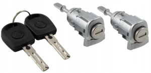 For Skoda Fabia VW Golf Polo Front Passenger & Driver Door Lock Barrel Keys - Picture 1 of 4
