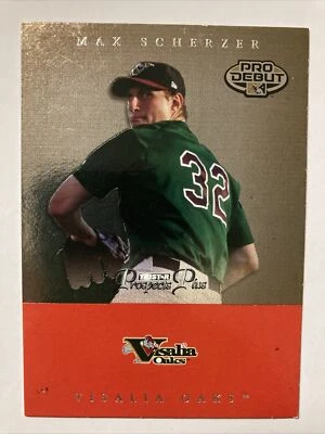 Tarjeta de novato Max Scherzer 2007 Tristar PRO DEBUT Visalia Oaks #30 (2520)  Foto 1 de 2