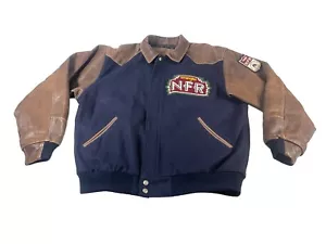 National Finals Rodeo Wrangler Leather/Wol PRCA Contestant Jacket 2004 LRG - Bild 1 von 20