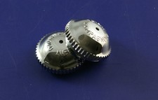 Pair of Campagnolo Record Chromed Plastic Pedal Dust Caps Classic Era