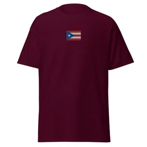 Puerto Rico Embroidered Flag Unisex classic tee - Picture 1 of 137