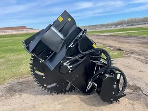 SW360B wheel saw attachment with 3" blades for Skid steer or skid loader - Picture 1 of 4