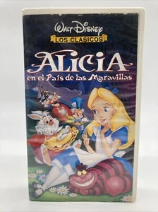 VHS Alice In Wonderland/Alicia En El Pais De Las Maravillas Works! Mexico Import - Foto 1 di 11