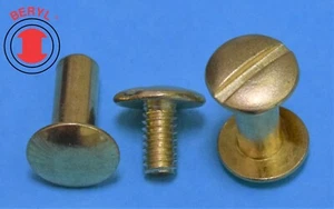 Juegos de poste de unión y tornillo a juego de latón #8-32 X 1/2" 10 - Imagen 1 de 1